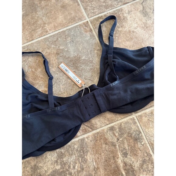 Skims Cotton Logo Demi Bra Soot Size 42DD - Picture 6 of 8